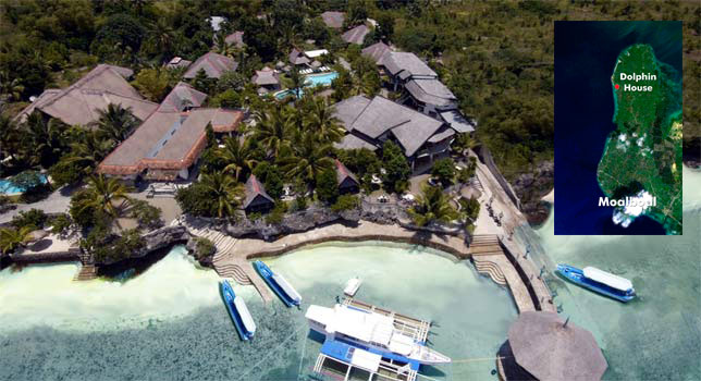 Dolphin-House aerial view